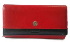 czerwony damski portfel